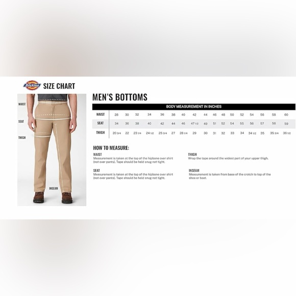 NWOT-Dickies men’s relaxed, fit carpenter jeans. MSRP $40 - Picture 11 of 14